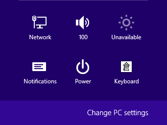 change pc settings