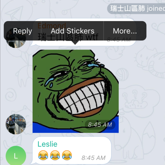 Telegram add sticker